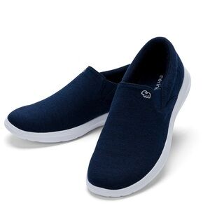 Merinos Men’s Navy Blue Wool Slip On Shoes